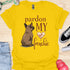 Pardon my frenchie - V3 - Brown Shy Innocent T-Shirt